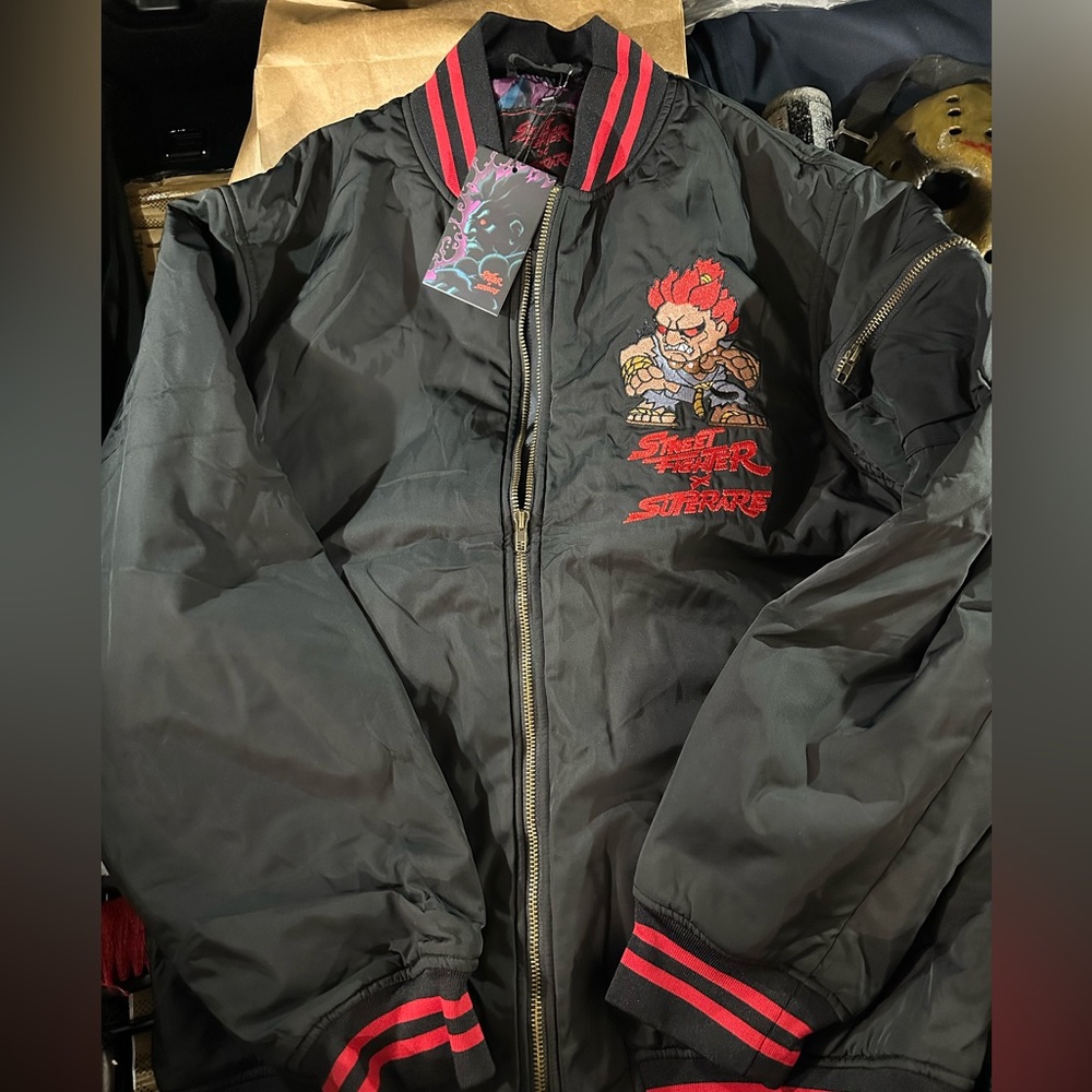 Superare X Street Fighter Akuma Bomber Jacket